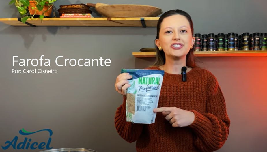 Farofa Crocante com Proteína de Soja por Carol Cisneiro